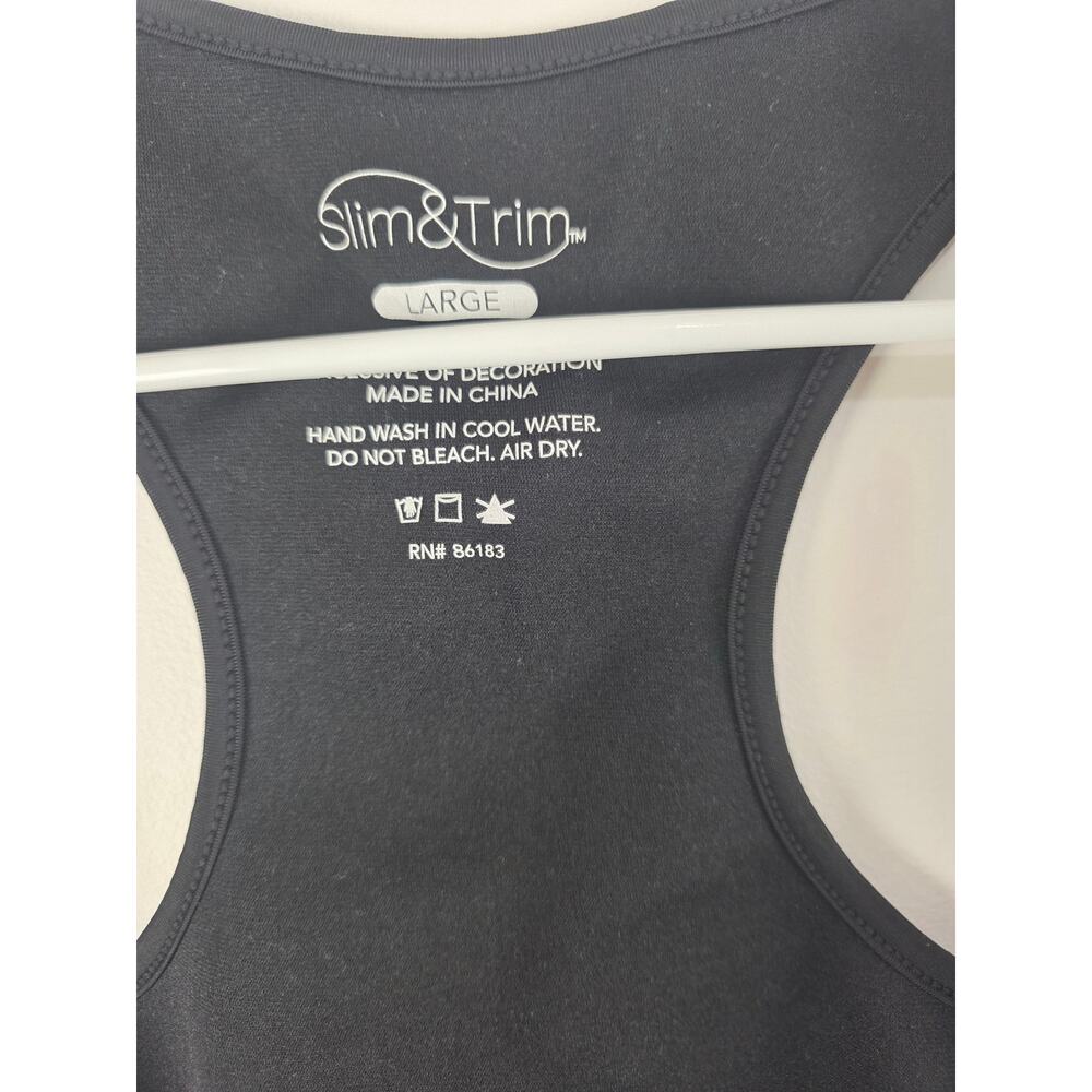 Slim‎ & Trim Hourglass Slimming Tank L Womens Black Purple Neoprene Workout - Picture 4 of 8